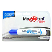 [AZO-MAR-831AZ] Marcador Magistral Clásico punta cincel 6 mm color azul blíster