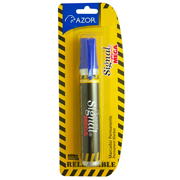 [AZO-MAR-1510AZ] Marcador permanente Signal Mega punta ncel 6 mm color azul blíster