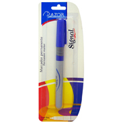 [AZO-MAR-30103] Marcador permanente fino Signal punta bala 1.5 mm color azul blíster