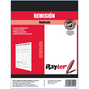 [RAY-POL-08REMCH] Remisión Rayter  1/4 duplicado blíster con 6, color blanco, 22 juegos