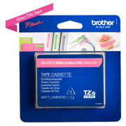 [BRO-CIN-TZMQP35] Cinta brother color blanco sobre rosa fucsia TZEMQP35