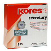 [KOR-CIN-255] Cinta para calculadora kores modelo 255,bicolor negro-rojo, 1 pieza