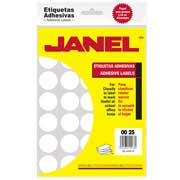 [JAN-ETQ-12] Etiqueta blanca JANEL clasica no. 12 con700 etiquetas de 25mm