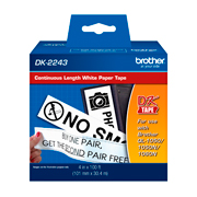 [BRO-ETI-DK2243] Etiqueta brother film de largo continuo en color negro sobre blanco DK2243