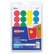 [AVE-ETI-5472] Etiqueta redonda removible AVERY tecnología laser/inkjet