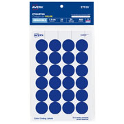 [AVE-ETI-27510] Etiqueta redonda removible azul AVERY tecnología laser/inkjet