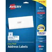 [AVE-ETI-8160] Etiqueta tecnología inkjet AVERY color blanco