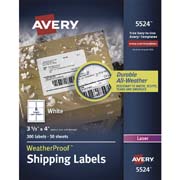 [AVE-ETI-5524] Etiqueta tecnología laser AVERY color blanco
