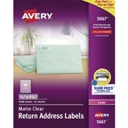 [AVE-ETI-5667] Etiqueta tecnología laser AVERY traslúcida
