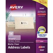 [AVE-ETI-5660] Etiqueta tecnología laser AVERY traslúcida