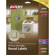 [AVE-ETI-22808] Etiqueta tecnología laser/inkjet AVERY color café-kraft
