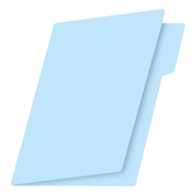 [FTC-FOL-FCA02] Folder manila Fortec carta color azul ceja 1/2 caja con 100 pzas