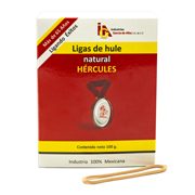 [HER-LIG-18B100] Ligas Hercules de hule natural no. 18 . caja con 100 gramos