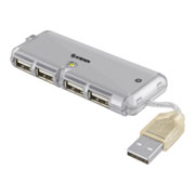 [STE-HUB-610] Mini hub usb velocidad 2.0 de 4 puertos STEREN 1 pza