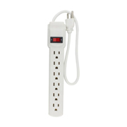 [SAN-MULT-1308] Multicontacto Santul blanco 6 entradas c/luz indicadora