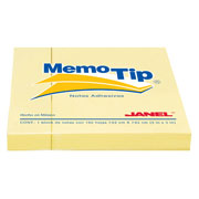 [JAN-PST-303104] Notas Adhesivas Memo Tip amarillo 3x3 pulg 1 block con 100 hojas