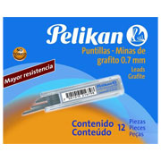 [PEL-PUN-3032100] PUNTILLAS DE GRAFITO DE 0.7 MM. Minas de grafito hb para lapiceros