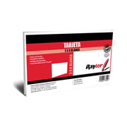 [RAY-TARJ-5X8BCA] Tarjeta de trabajo Rayter, 5x8 bca, color blanco, con 100 piezas